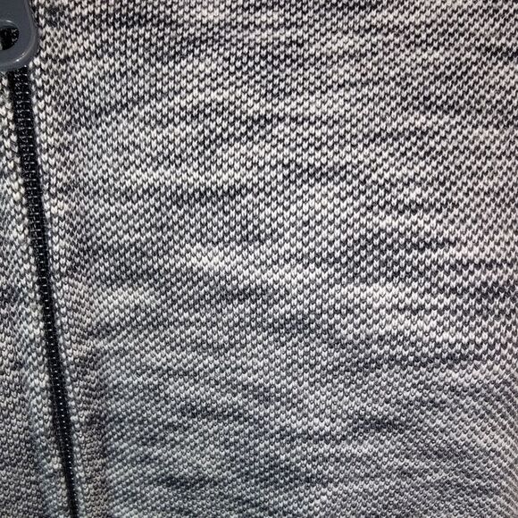 T by Talbots Heathered Gray Full Zip Knit Jacket Medium - Picture 5 of 8